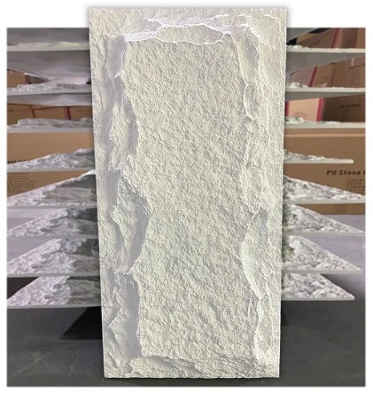 Tấm ốp tường vân đứa nấm màu trắng tuyết HLPU01 - 01